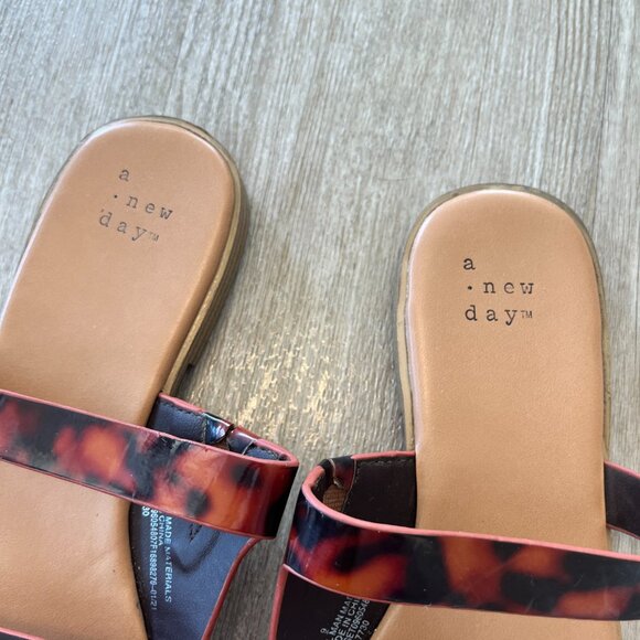 Womens a new day Animal Print Sandals - 9 - Picture 3 of 6